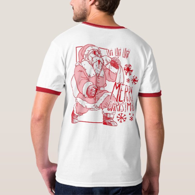 Camiseta 🎄Merry Saiyan Christmas Tee – Holiday Power Style (Reverso)