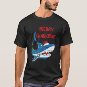 Camiseta Merry Sharkmas Navidades Shark