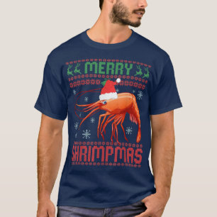 Camiseta Merry Shrimpmas Funny Shrimp Ugly Christmas Sweate