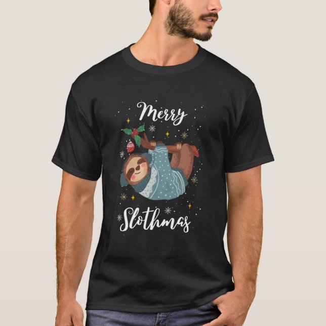 Camiseta Merry Slothmas (Anverso)