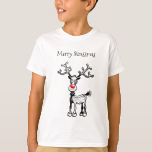 Camiseta Merry Stressmas Rudolph