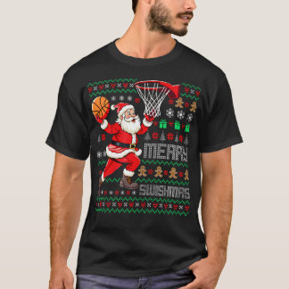 Camiseta Merry Swishmas X-Mas Basketball Ugly Christmas 	 S