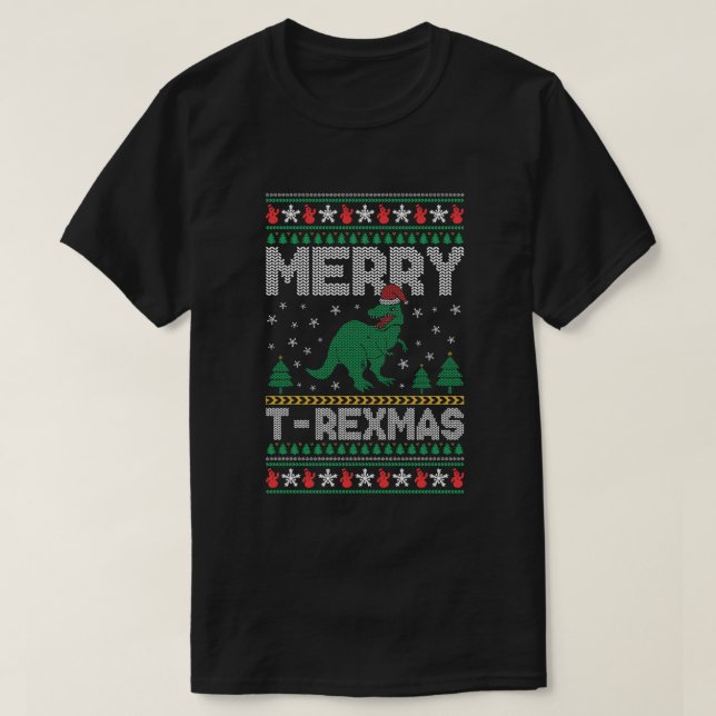 Camiseta Merry T-REXMAS  (Diseño del anverso)