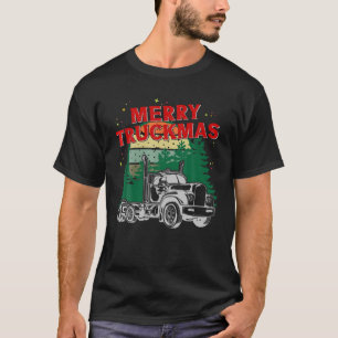 Camiseta Merry Truckmas - Funny Navidades Trucker