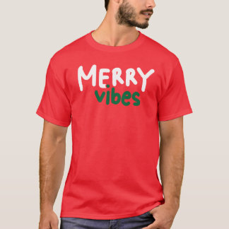 Camiseta Merry Vibes Navidades T-Shirt Red