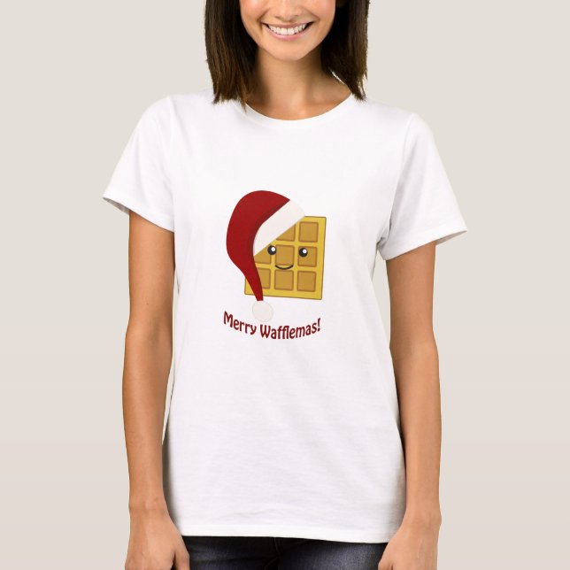 Camiseta Merry Wafflemas Navidades Waffle (Anverso)