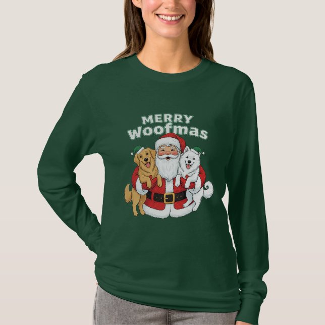 Camiseta Merry Woofmas Christmas (Anverso)