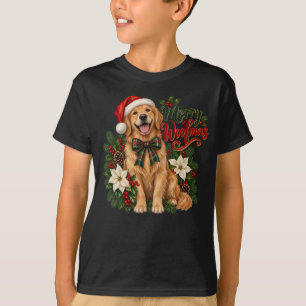Camiseta Merry Woofmas Kids T-Shirt