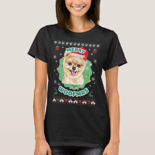 Camiseta Merry Woofmas Pomeranian