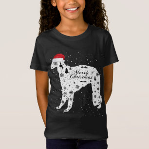 Camiseta Merry Xmas Borzoi Dog Navidades