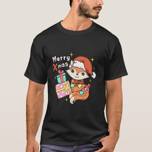 Camiseta Merry Xmas Cute Holiday Design (Anverso)