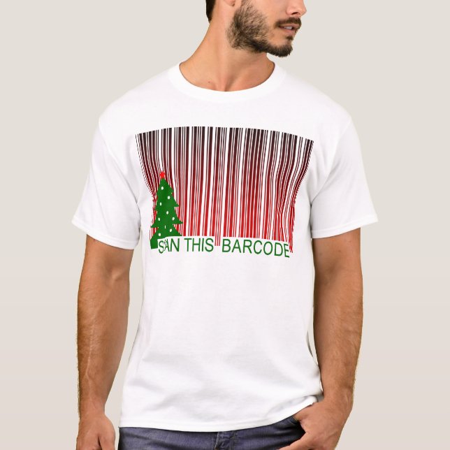 Camiseta MERRY XMAS : escanear este código de barras (Anverso)