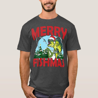 Camiseta Merry Xmas in July Party Dress Fish Fishmas, Funny