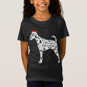 Camiseta Merry Xmas Smooth Fox Terrier Dog Navidades