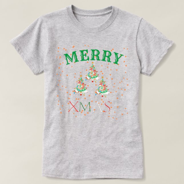 Camiseta Merry Xmas Women Greray (Diseño del anverso)