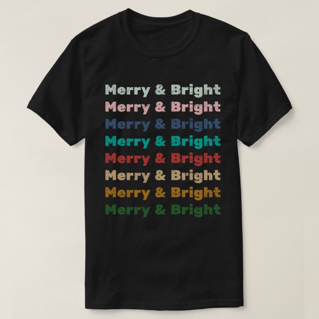 Camiseta Merry y Bright (Diseño del anverso)
