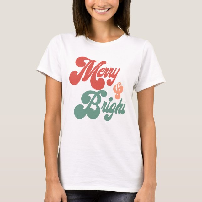 Camiseta Merry y Bright (Anverso)
