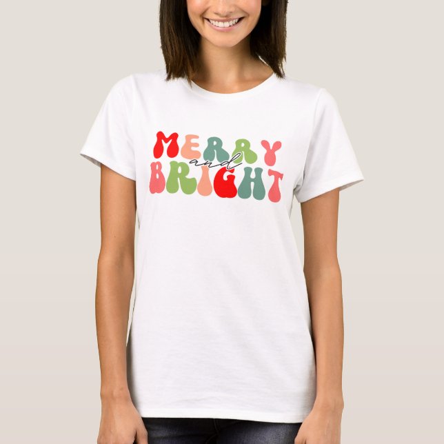 Camiseta Merry y Bright (Anverso)