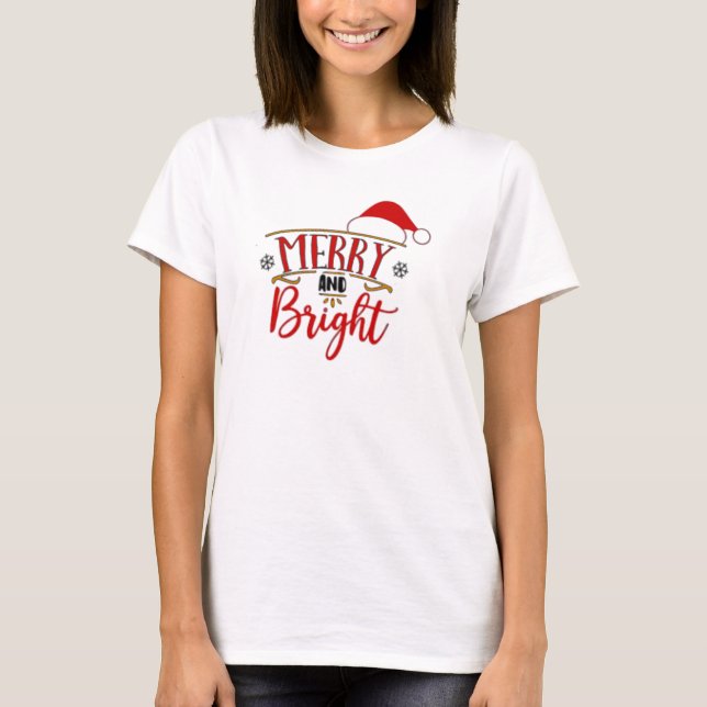 Camiseta Merry y Bright (Anverso)