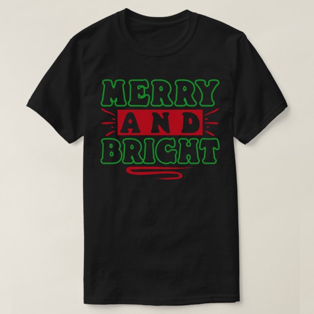 Camiseta Merry y Bright 3 (Diseño del anverso)