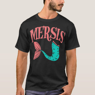 Camiseta Mersis Fish Tail Sister Mermaid Familia Pareja Mat