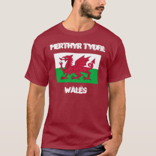 Camiseta Merthyr Tydfil, País de Gales con la bandera Gal