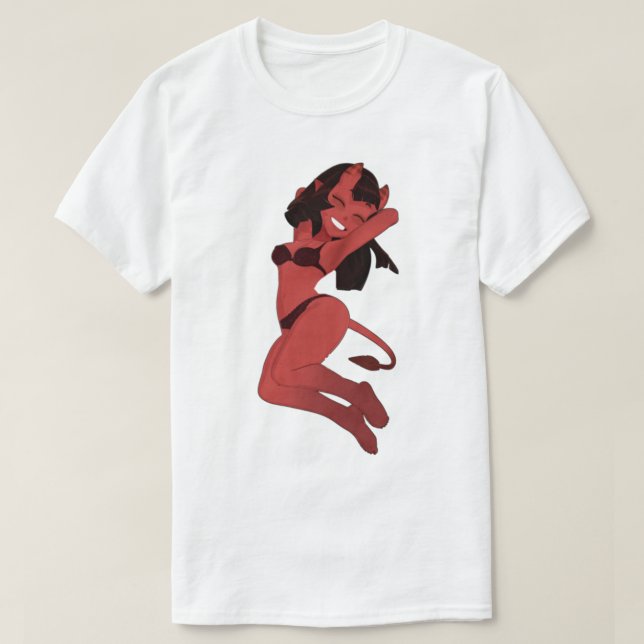 Camiseta Meru El Sucubus Cute Trendy Stiker-Bad Chica (Diseño del anverso)