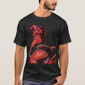 Camiseta Meru El Sucubus Meru El Chica Demonio Borde Negro
