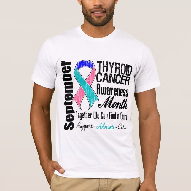 Camiseta Mes 11 de la conciencia del cáncer de tiroides (Anverso)