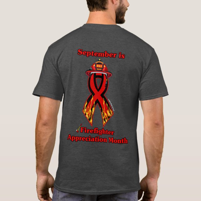 Camiseta Mes de Apreciación del Bombero (Reverso)