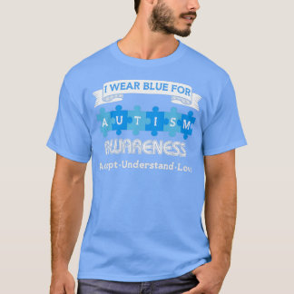 Camiseta Mes De Autismo Yo Uso Azul Para Concienciar Sobre 