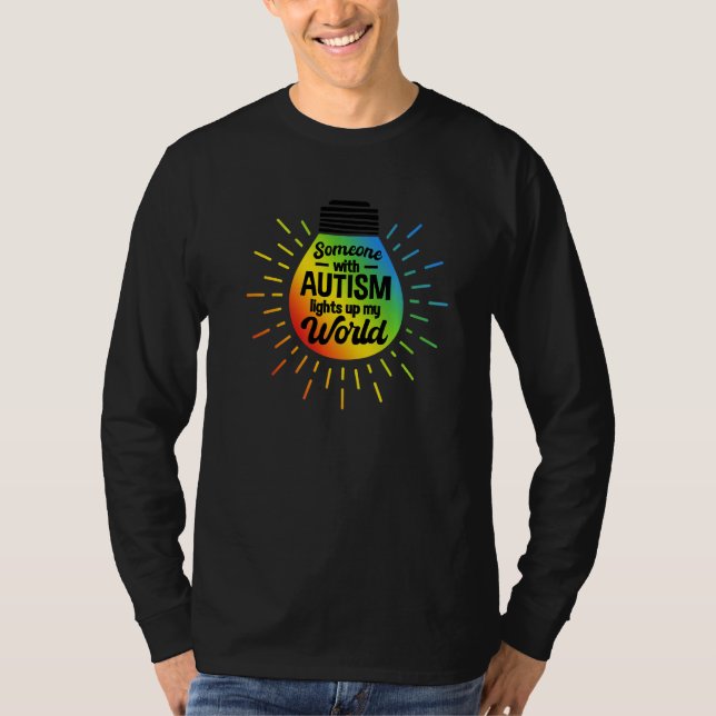 Camiseta Mes De Conciencia Autista Alguien Con Autismo (Anverso)