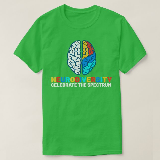 Camiseta Mes de Conciencia Autista Neurodiversidad TDAH ASD (Diseño del anverso)