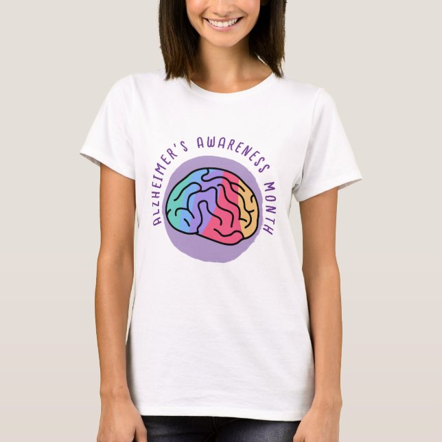 Camiseta Mes de conciencia de Alzheimer (Anverso)