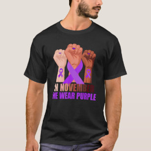 Camiseta Mes De Conciencia De Epilepsia Hombres Mujeres Púr