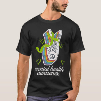 Camiseta Mes de Conciencia de Salud Tal Amor Paz Positivo
