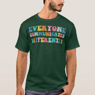 Camiseta Mes de conciencia del autismo todos se comunican d