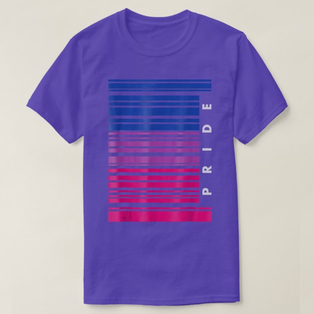 Camiseta Mes de conciencia LGBT Código de barras Orgullo Pa (Diseño del anverso)