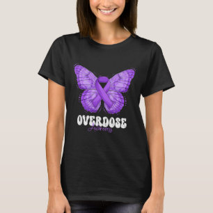 Camiseta Mes de conciencia Mariposa de la cinta púrpura