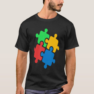 Camiseta Mes de Conciencia sobre el Autismo Rompecabezas Or
