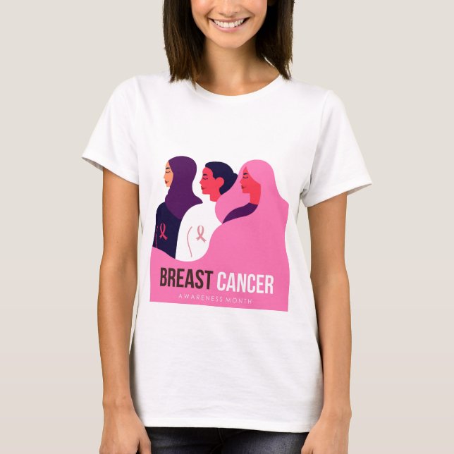 Camiseta Mes de Conciencia sobre el Cáncer de Mama (Anverso)