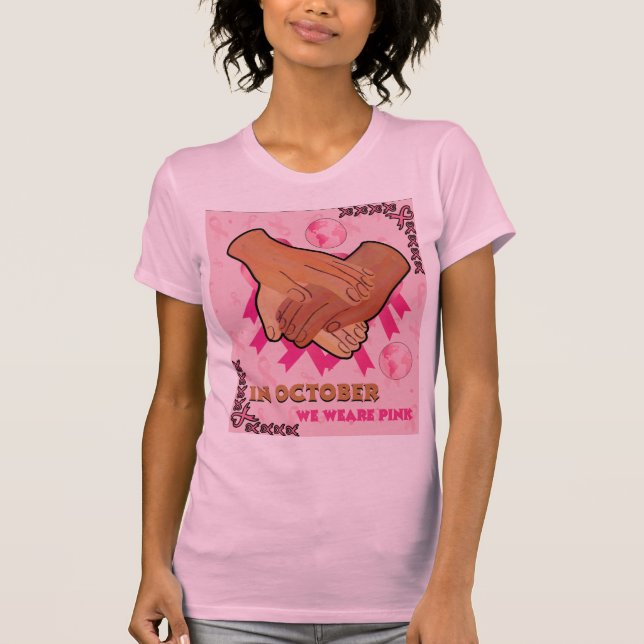 Camiseta Mes De Conciencia Sobre El Cáncer De Mama En Octub (Anverso)