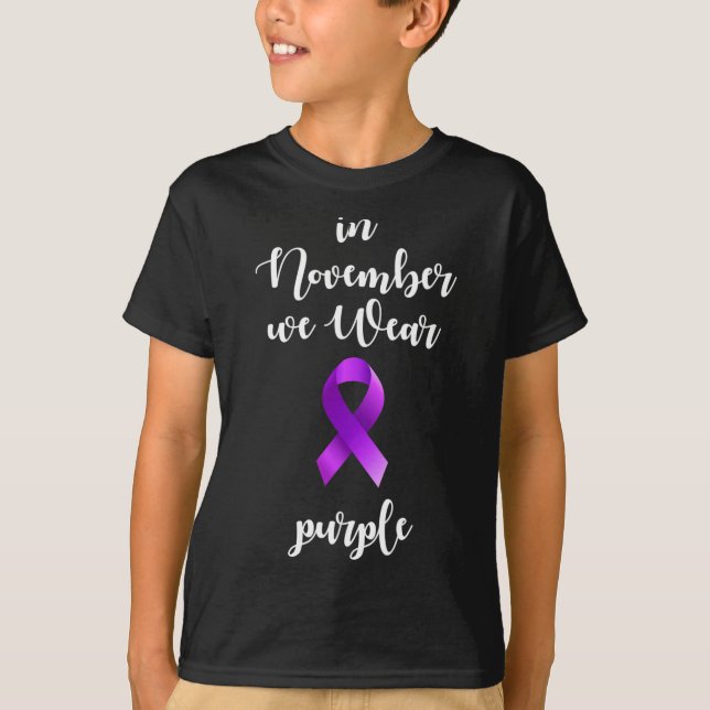 Camiseta Mes De Conciencia Sobre Epilepsia En Noviembre Usa (Anverso)