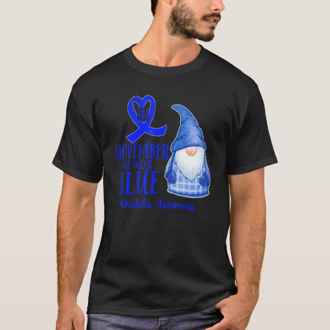 Camiseta Mes De Conciencia Sobre La Diabetes En Noviembre U (Anverso)