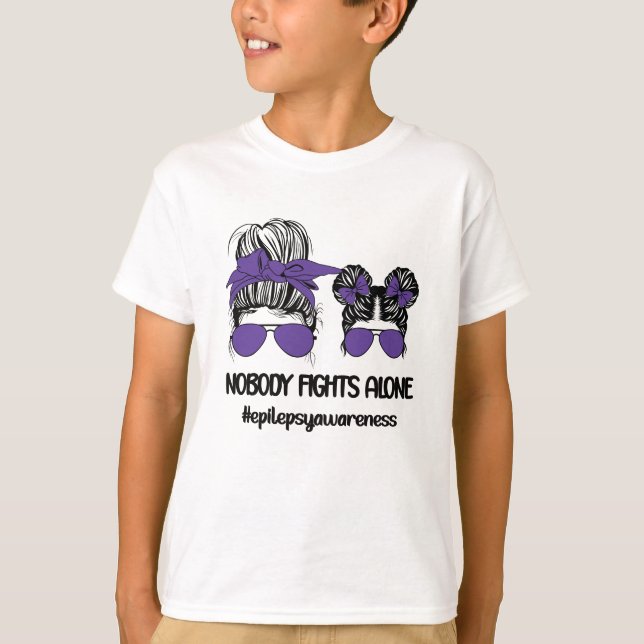 Camiseta Mes de Conciencia sobre la Epilepsia| Familia guer (Anverso)