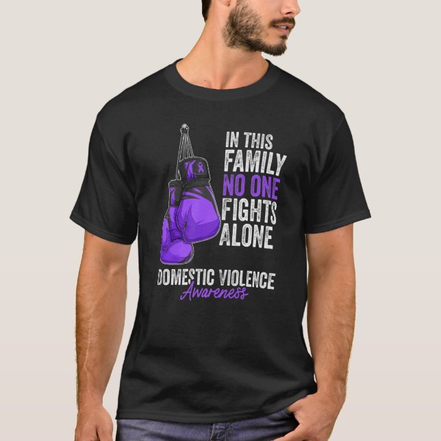 Camiseta Mes de Conciencia sobre la Violencia Doméstica Gua (Anverso)