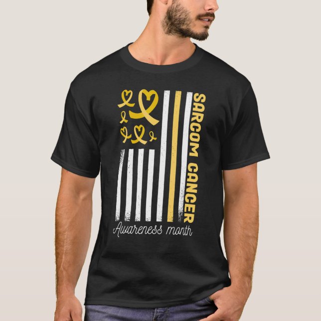 Camiseta Mes De Conciencia Sobre Sarcoma Sarcoma Cinta Amar (Anverso)