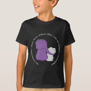 Camiseta Mes De Conciencia Termino El Elefante De Cinta Púr