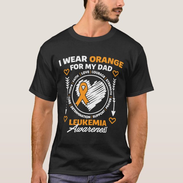 Camiseta Mes De Concienciación Apoyo Que Uso Naranja Para M (Anverso)