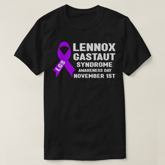 Camiseta Mes de Concienciación de LGS, Consciente del Síndr (Diseño del anverso)